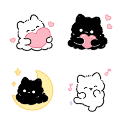 Soft Cloud Cat Stickers