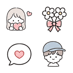 Pastel Line Emoji Set