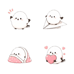 Fluffy Long-tailed Tit Emoji - Popo