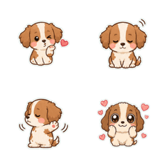 布列塔尼犬奶油色鹽系 1