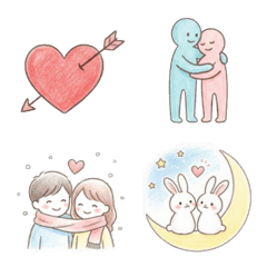 사랑 가득 매일♡ 귀여운 러브 이모티콘