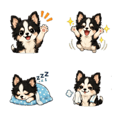Fluffy Chihuahua Daily Emoji Stickers