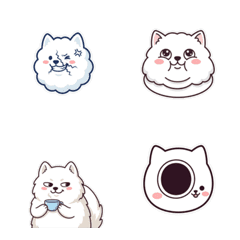 薩摩耶犬 犬 顏微妙 1◎