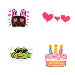 Bunny box moodies and Bubble Frog Emojis