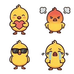 A Pack of Tiny Kawaii Chicks