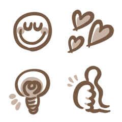 Cute & Basic Cafe Color Emoji