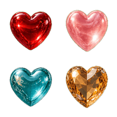 Puffy Elegant Heart Emoji
