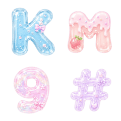 Pastel Glossy Alphabet