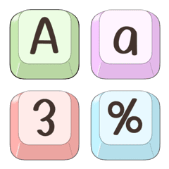 Colorful Alphabet Keycaps