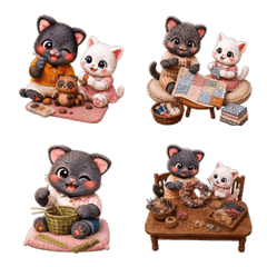 Kurochan Relaxing Time Stickers