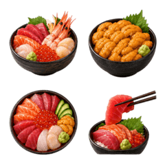 海鮮丼 3D