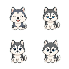 哈士奇犬麻糬臉 1◎