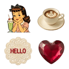 Cute vintage emoji for adults08