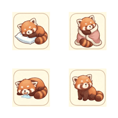Yurukawa Red Panda Emoji005