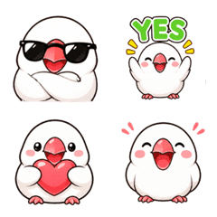 白文鳥Kyoro每日表情符號