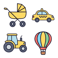 kawaii AI sticker(vehicle)