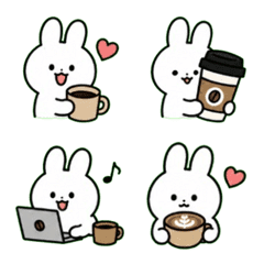 Bunny & Coffee | Emoji for Coffee Lovers