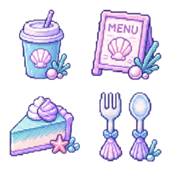 Mermaid core cafe emojis