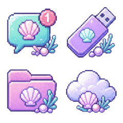 Mermaid core Digital Icon Emoji