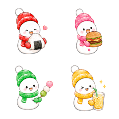 Colorful snowmen for everyday use2 Food