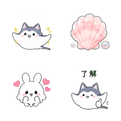 Fuwamimi Cat & Bunny Emojis