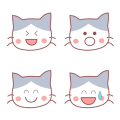 Peko's gray and white cat
