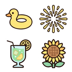kawaii AI sticker(summer)