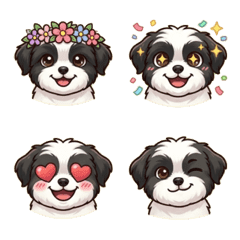 53 Maltese Shih Tzu Line emojis