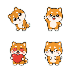 柴犬 心情無字 1♪