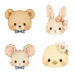 tiny vintage animals