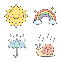 Cute Weather Emoji 40 pieces