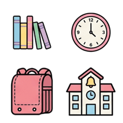 kawaii AI sticker(school)