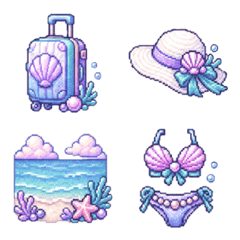 Mermaid core travel emojis