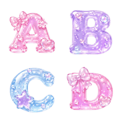 Glossy Jelly Alphabet