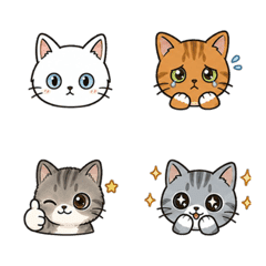 Daily Smiles! Expressive Cat Emojis