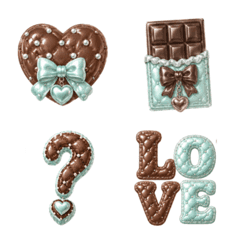 Y2K Chocolate mint Quilt Eemoji
