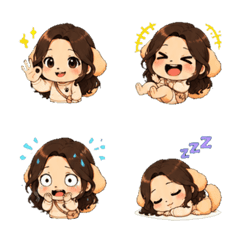 Dog girl Mimi Daily Emoji