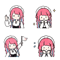Dry & Cute Maid Emojis