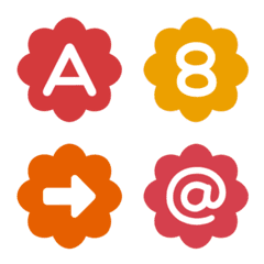 Flower Alphabet (Red, Orange & Yellow)