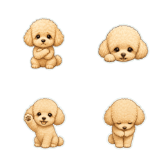 玩具貴賓犬小手回覆1