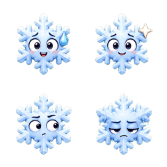 冰凍雪花表情
