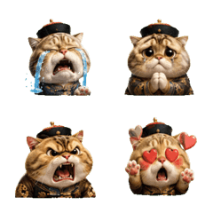 Qing Palace Cat Meme Stickers