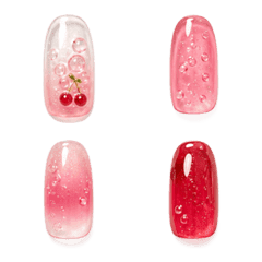 美甲圖鑑｜櫻桃汽水系列
