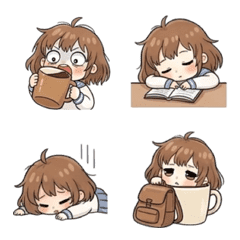Sleepy Coffee Girl