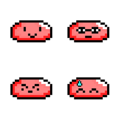 Cute red slime emoji