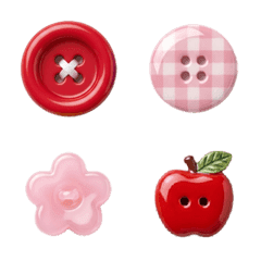 ✿可愛鈕扣表情貼✿