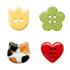 ✿可愛鈕扣表情貼 2✿