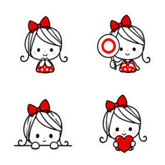 Everyday Kawaii Girl Emojis