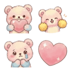 Pastel Fluffy Bear