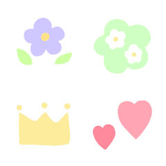simple and cute color emoji